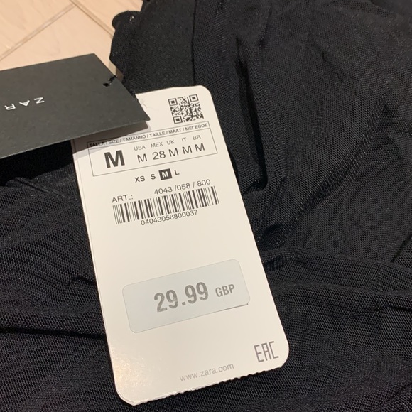 Zara one shoulder asymmetrical LBD - Picture 6 of 11